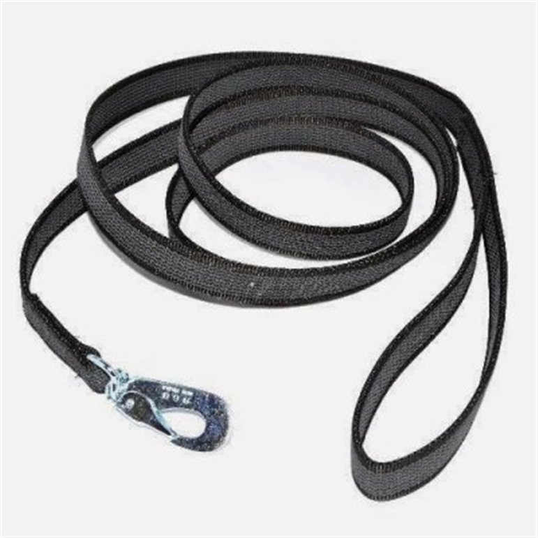 Gummerat koppel med handtag-(220cm Svart Antiglid)