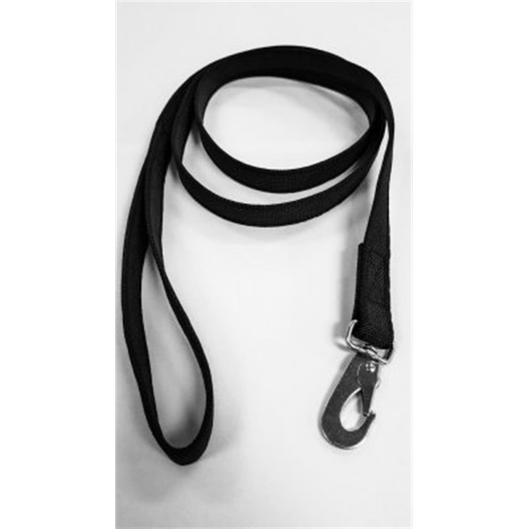 Gummerat koppel med handtag-(Antiglid 180cm Svart)