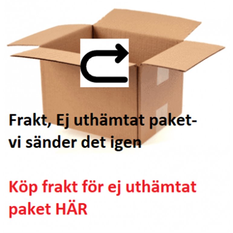 Frakt, Ej Uthämtat Paket- Vi Sänder Det Igen (138 Kr)