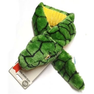 Plyschorm med pip och prassel,-74cm  Grön/Gul