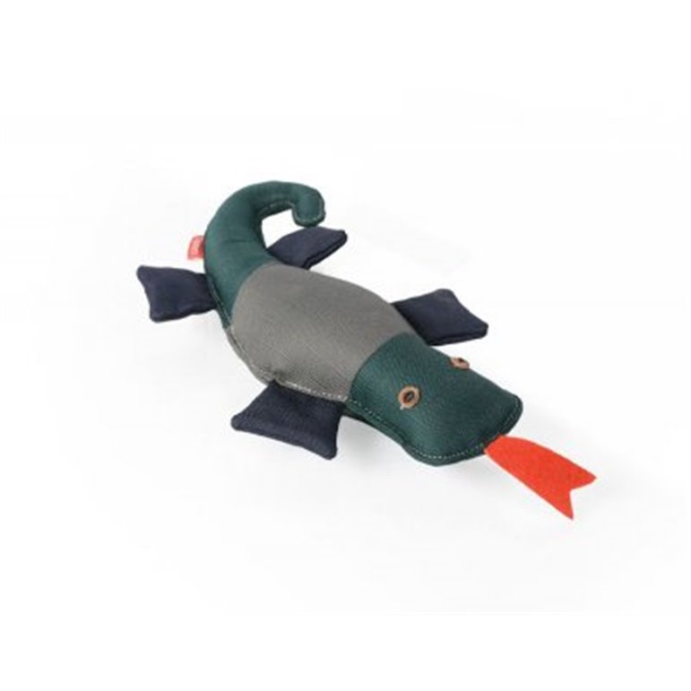 Ödla i kraftig väv i olika gröna nyanser, 40 cm