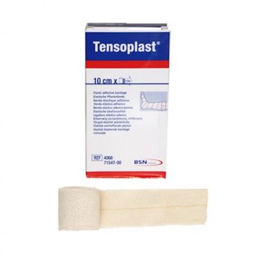 Tensoplast för fixering av bandage 10 cmx4,5 m