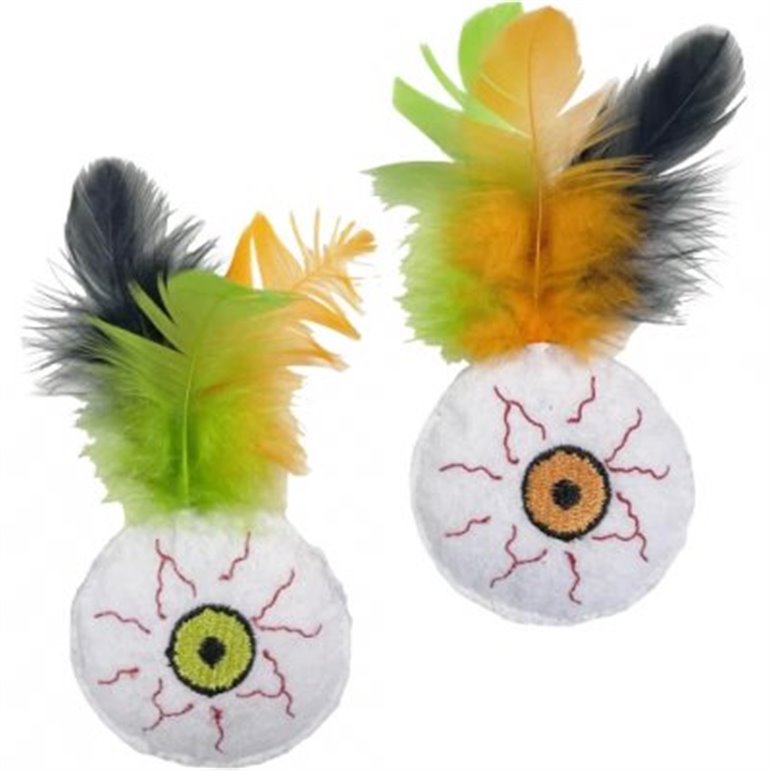 Läskigt öga med fjäder 2-pack