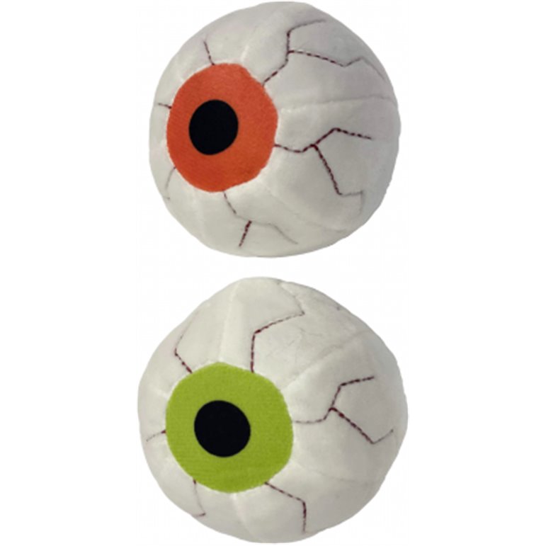 Läskigt öga i plysch, pip 13 x13 cm (ett öga)