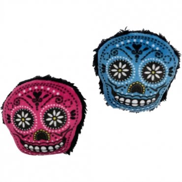 Kattleksak -Dösskalle i tyg med pingla