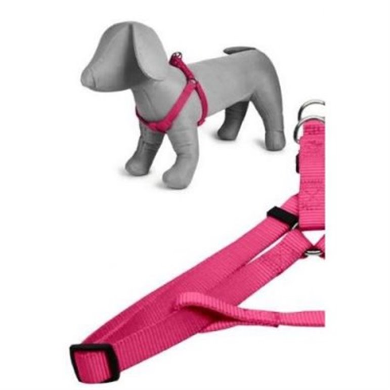 Sele i nylon-(10mm x 26-40cm Rosa)