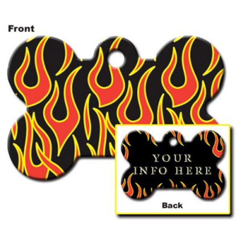 Namnbricka - special Bone STOR (Bone flame stor)