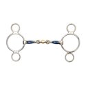 Blue Sweet Iron Two Ring Gag With Loz