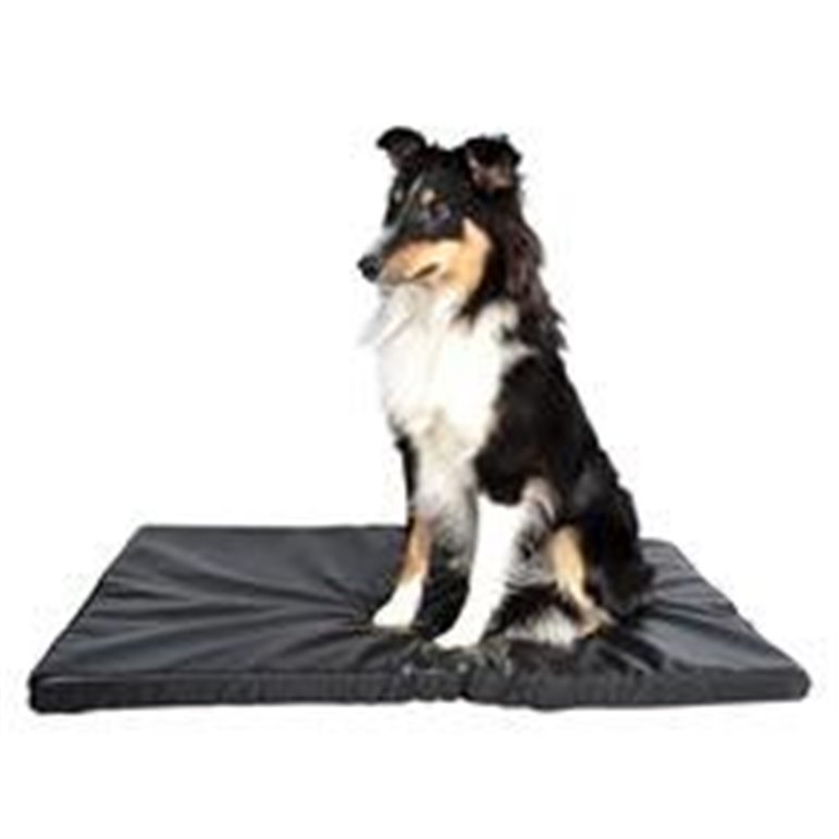 Hunddyna i konstläder 63 x 44 cm svart