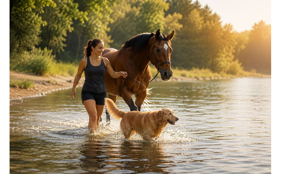 Elektrolyter och vätskebalans i sommarvärmen – för häst, hund och människa