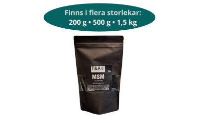MSM dosering – hur mycket MSM per dag?
